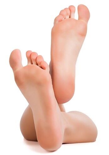 Mooie voeten en tenen - het resultaat van het gebruik van Zenidol-crème